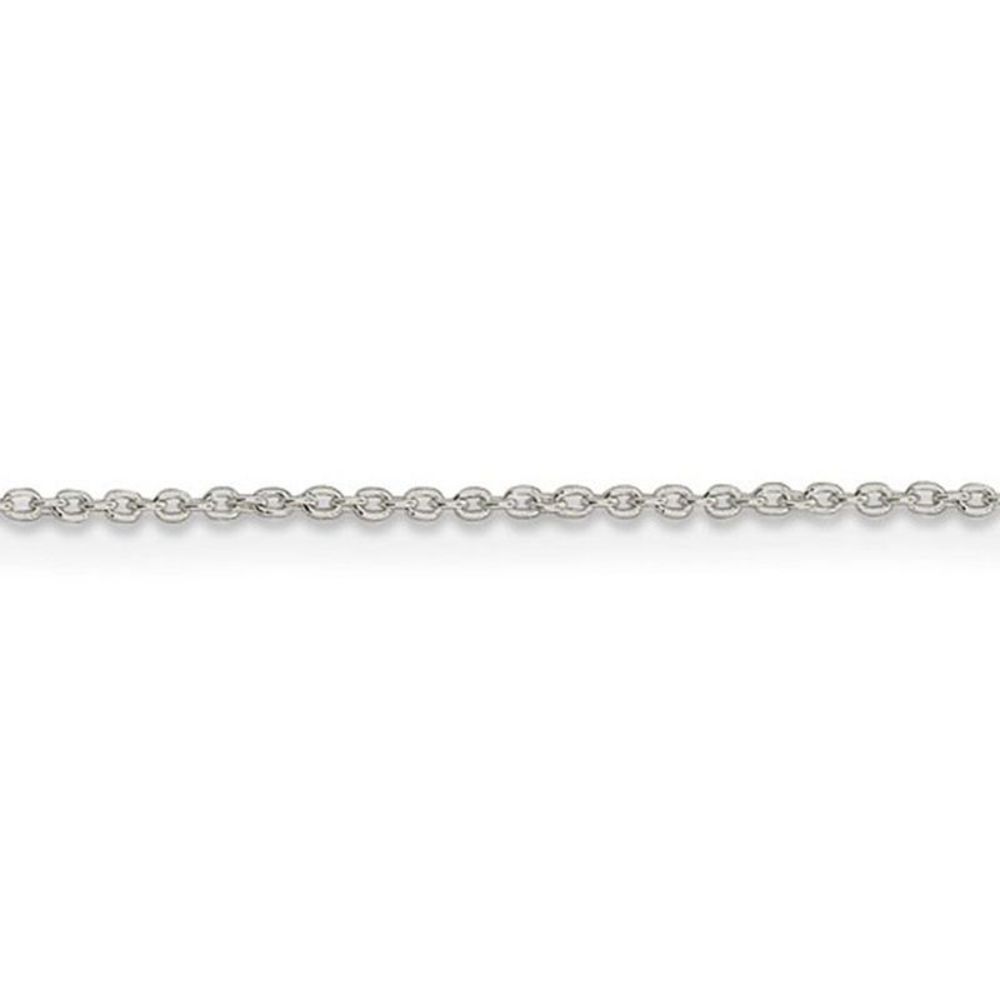 1mm Sterling Silver Classic Solid Cable Chain Necklace, 24 Inch - Picture 4 of 8